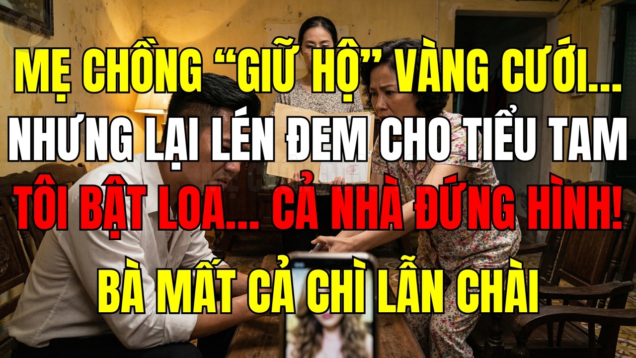 Mẹ Chồng Trộm Vàng Cho Tiểu Tam: Tôi Bật Loa, Bà Mất Cả Chì Lẫn Chài