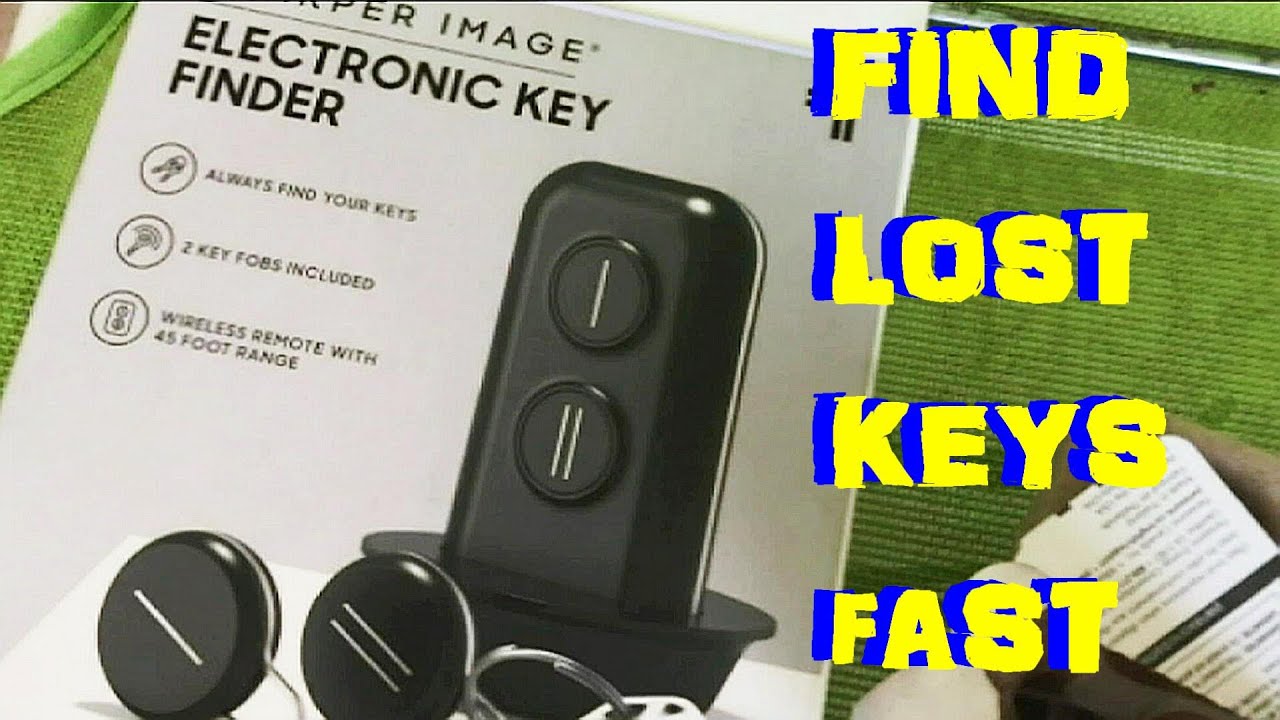 SHARPER IMAGE ELECTRONIC KEY FINDER Stop losing Car & House Keys with