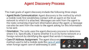 Agent Discovery Process I Mobile IP