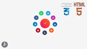 Radial Popup Menu With HTML And CSS