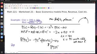 Math 221 Worksheet 25