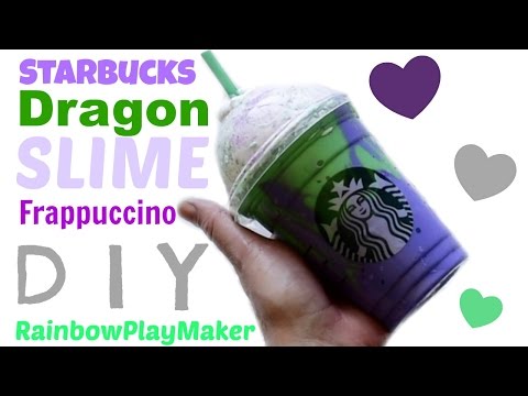 DIY STARBUCKS DRAGON SLIME FRAPPUCCINO!!! HOW TO MAKE JIGGLY SLIME! WITHOUT BORAX - DIY STARBUCKS DRAGON SLIME FRAPPUCCINO!!! HOW TO MAKE JIGGLY SLIME! WITHOUT BORAX