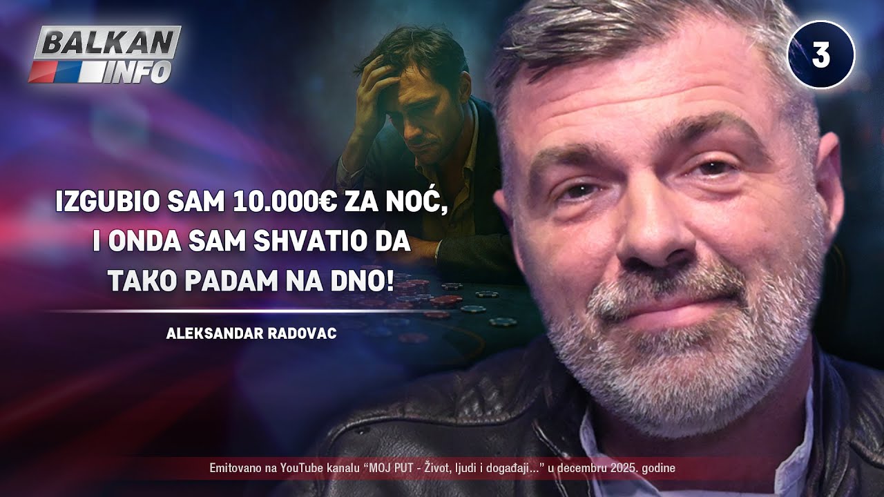INTERVJU: Aleksandar Radovac – Izgubio sam 10.000€ za noć i shvatio da padam na dno! (30.11.2025)