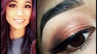 Copper Prom Makeup Look