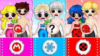 Couples Pregnant Switch Up: Elsa, Peach Princess & Ladybug | 35 Best DIY Arts & Crafts