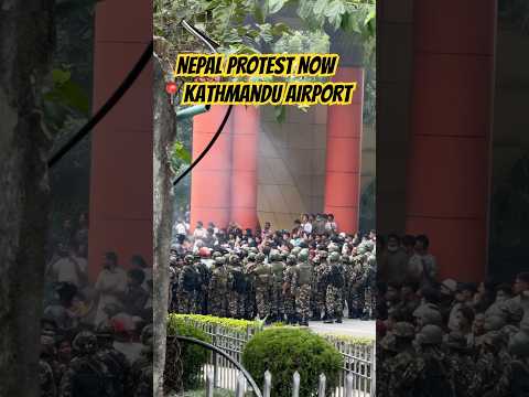 nepal protest kathmandu airport