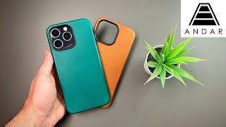 Andar Aspen case for iPhone 15 Pro Max - New Turquoise & Camel Tan!