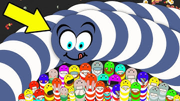 Worm.io ® 40,000.00+ Scores Slither Snake Noob Pro Hacker | Worms Zone Wins & Fails #02