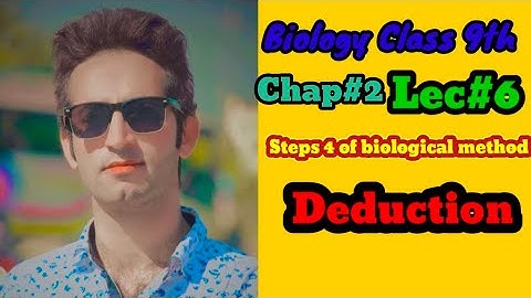 | Steps of biological method |Step 4 Deduction | Chapter 2 Solving a biological problem |