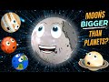 Are there moons bigger than planets  the earth and the sun  planets for kids  our solar system