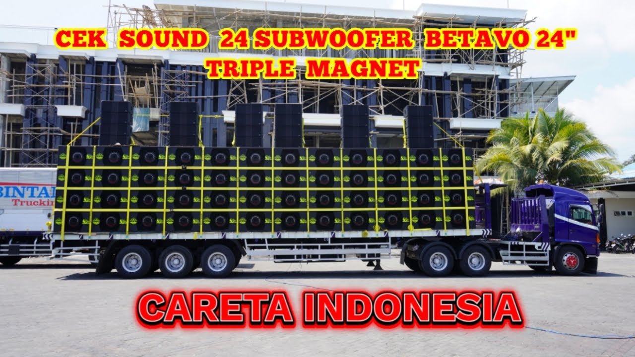 CEK SOUND CARETA INDONESIA 24 SUBWOOFER 48 BOX BETAVO 24 INCH TRIPLE MAGNET - MARKAS BP AUDIO