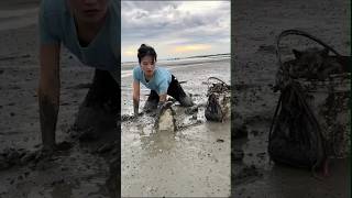 Trik mencari udang di pantai #short #tips #trik #mancing #udang #mancingmania #pantai