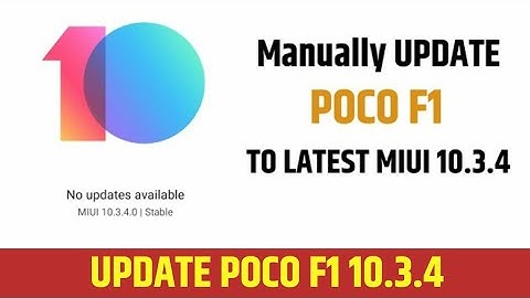 How to flash MIUI 10.3.4 in POCO F1.🔥