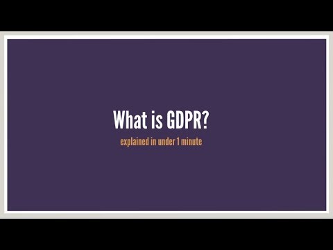 What is GDPR