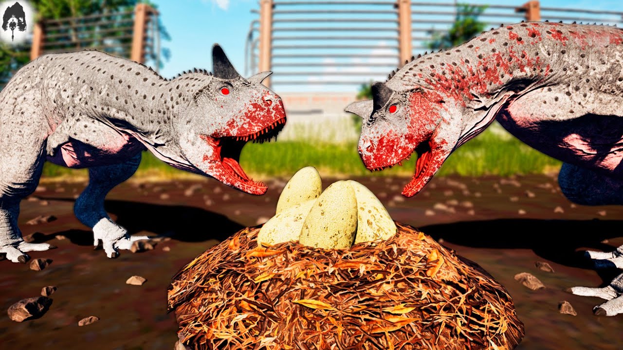 The Isle | SAINDO DO OVO! ESSA ÁREA É MINHA! Família Carnotaurus Albino, Invasor Recebe o Castigo! 🤍