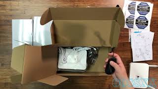6 Security Cameras With Solar Panels For NVR Base Station Unboxing Video