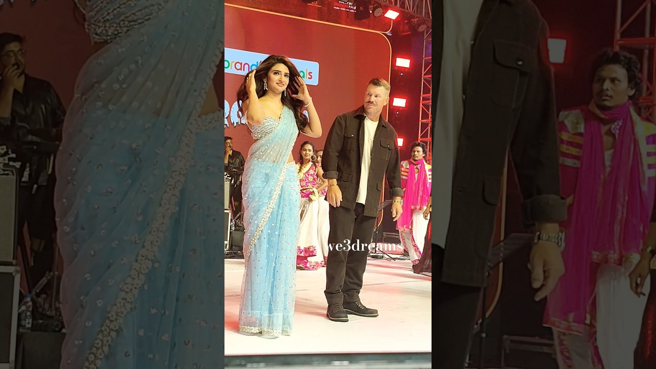 #sreeleela #davidwarner dance video excuselive #Robinhood movie trailer launch #nitin