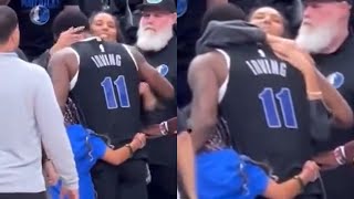 Kyrie Irving's Reaction When His Wife Entered the Court to Surprise Him after Mavs Eliminate Thunder