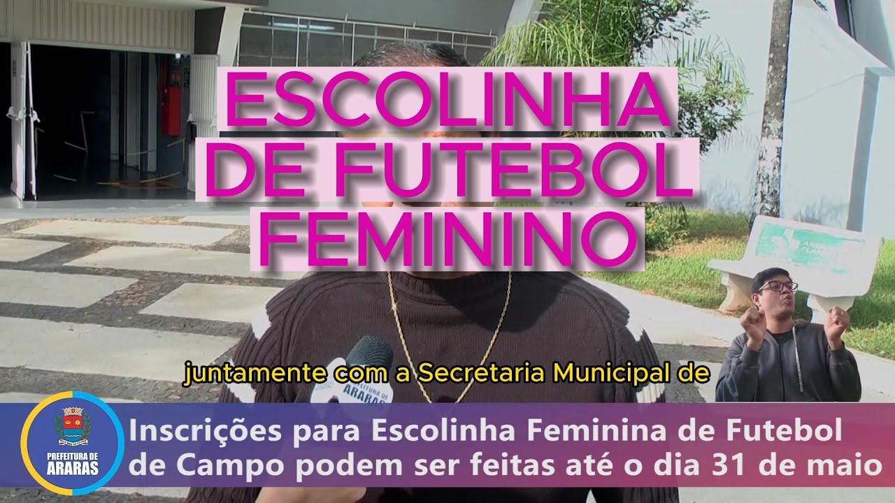 Futebol feminino poderá ser visto por funcionários da prefeitura