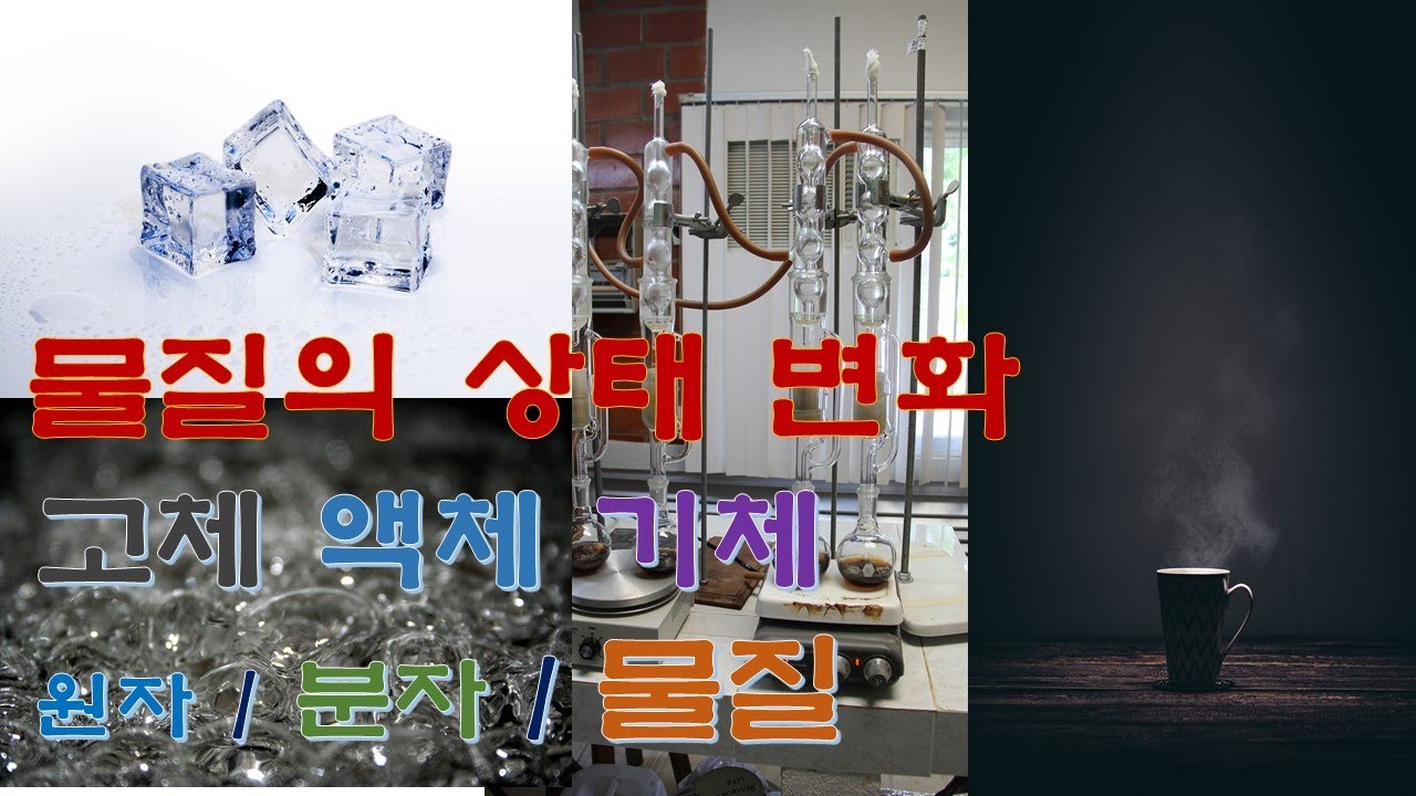 물질의 상태 변화ㅣ고체 ㅣ액체ㅣ기체ㅣ원자ㅣ분자ㅣ물질 - YouTube
