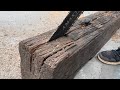 Recycling of railway sleepers  build a table out of 123yearold railroad sleepers