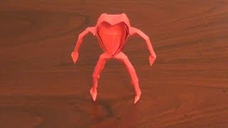 Origami Heart Shaped Man Tutorial - How to make a Heart Shaped Figure