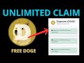 UNLIMITED CLAIM FREE DOGECOIN FAUCET, INSTANT PAYOUT TO FAUCETPAY, FAUCET LEGIT 2025, TERBARU