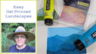 Easy Fun Gel Printed Landscapes