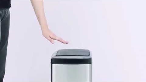 13 gallons smart bin trash can with sensor stainless steel touchless trash can