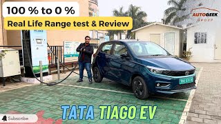 Tata Tiago EV Real Life Range test & Review | Autogeek Group