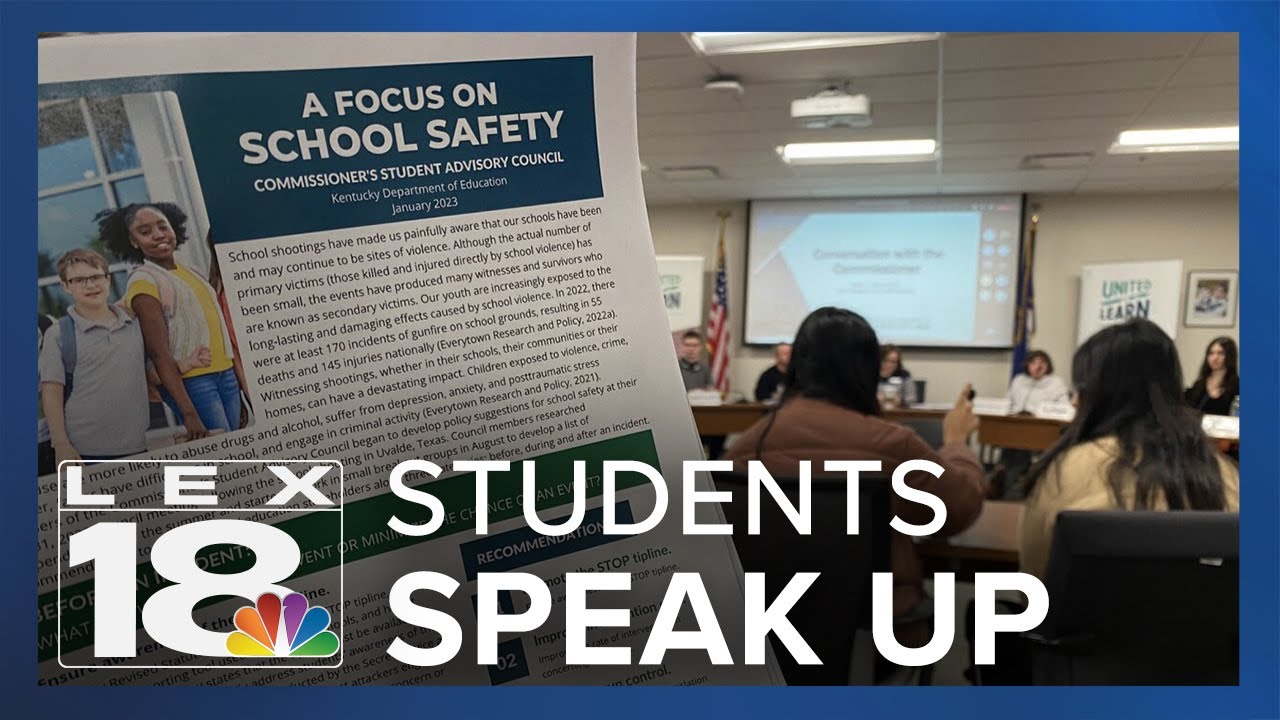 Students from across the state make school safety recommendations - YouTube