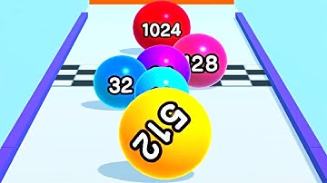 Ball Run 2048 Merge Number ! MAX LEVELS Gameplay Walkthrough New Update Part 269 android, ios