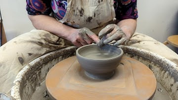 Watch Me Make a Kimchi Pot - Part 2 - Throwing the Lid on the Potters Wheel