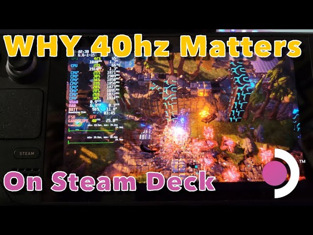 Steam Deck Gameplay - It Takes Two + 40Hz Mode - SteamOS 
