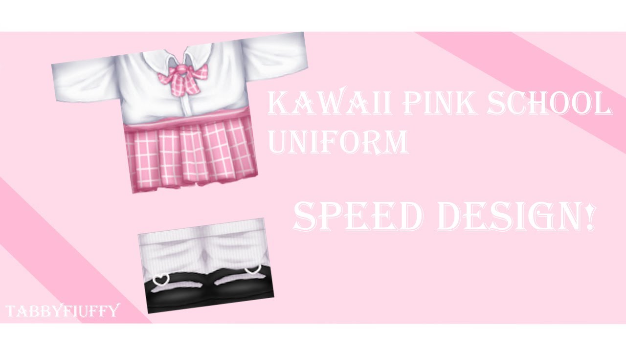 ROBLOX Speed Design | Kawaii Pink School Uniform - YouTube
