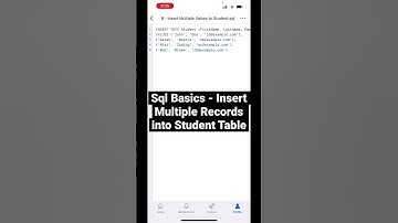 Sql for Beginners - Insert Multiple Records into Table #sqltutorial