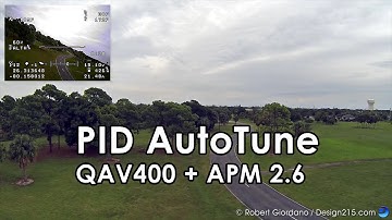 QAV400 FPV - PID Tuning with APM 2.6 AutoTune