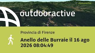 Video Flyover : Anello delle Burraie il 16 ago 2026 08:04:49 @outdooractive_routes
