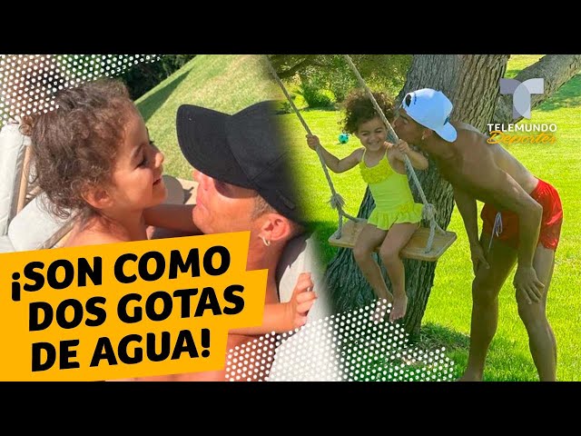 Cristiano Ronaldo y su hijo, como dos gotas de agua