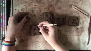Clay Letter Tiles