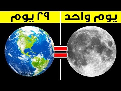 القمر أكبر من الأرض