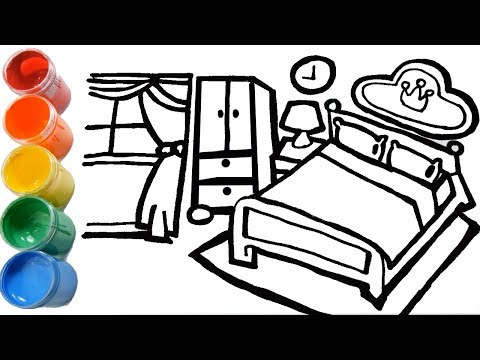 glitter-bedroom-coloring-and-drawing-for-kids,-toddlers-|-cyrus-toy-art-☆