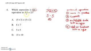 6 EE 4 Grade 6 CR helper #27 Question #4