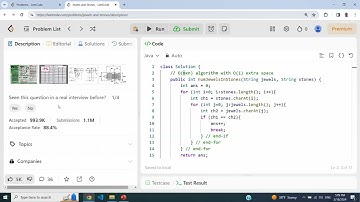 LeetCode 771  Jewels and Stones