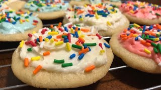 Frosted Sugar Cookies | Sugar Cookies with Vanilla Frosting Recipe