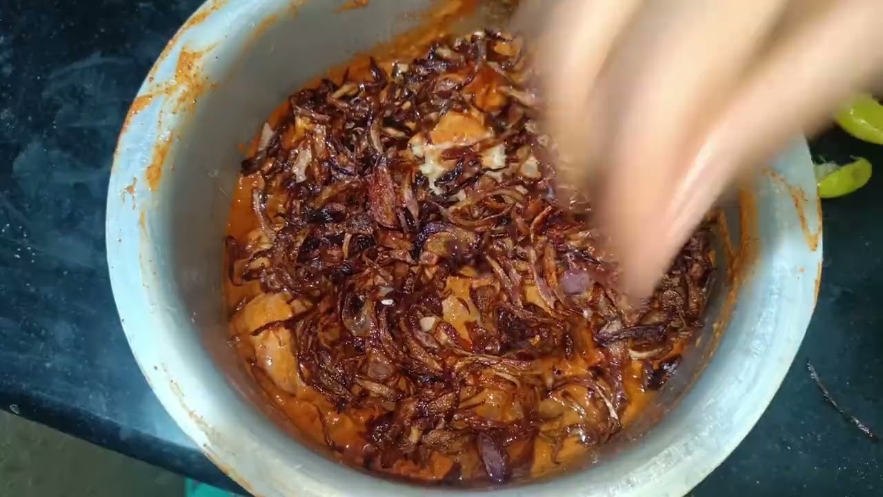 Hyderabad Chicken dum biryani making video Telugu 🐓🐓🐔🐔🐓 tasty food chain s jai 🫕🫕 ######