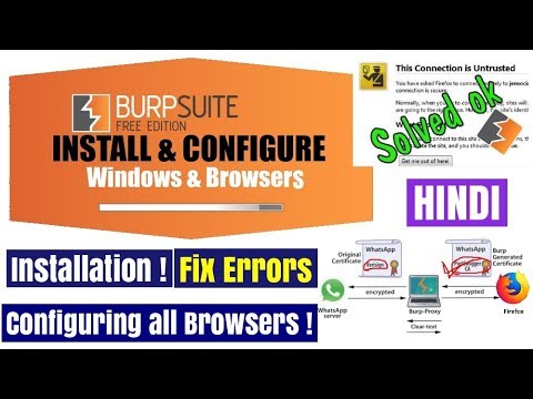 Burp Suite - Configuring all browsers and Windows ! Fix Errors ! Basic Concepts and working