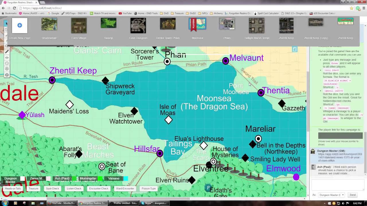 Shadowdale Map.pdf Shadowdale campaign 06-22-16 - YouTube