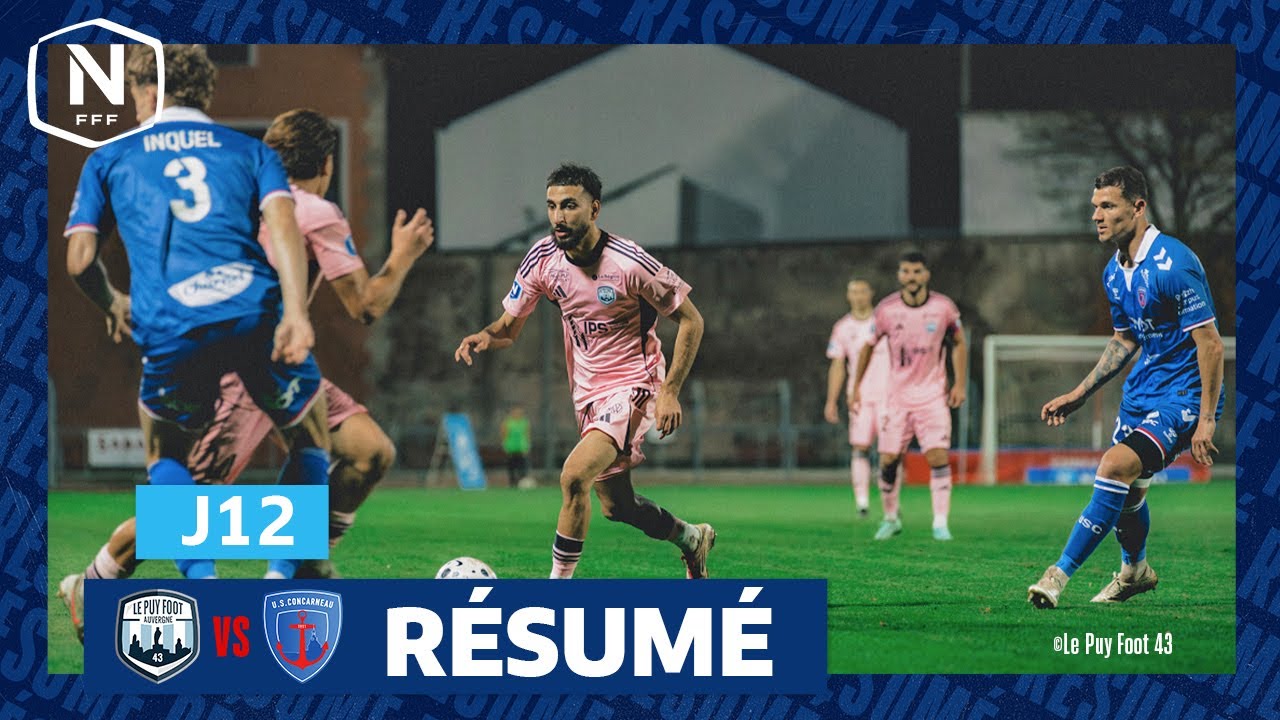 J12 I Le Puy Foot 43 vs US Concarneau (1-1) I National FFF 2025-2026