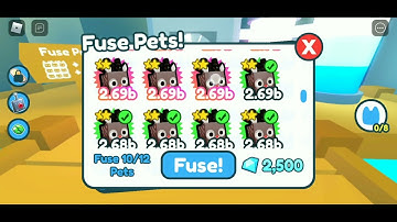 WHAT HAPPENS WHEN YOU FUSE 12 RUDOLF IN PET SIMULATOR X